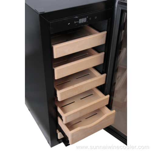 Commercial display electric compressor cigar cabinet